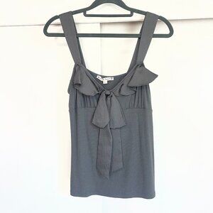 Nanette Lepore Gray Bow Top